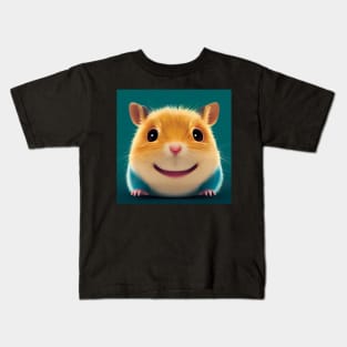 A cute hamster with friendly smile Kids T-Shirt